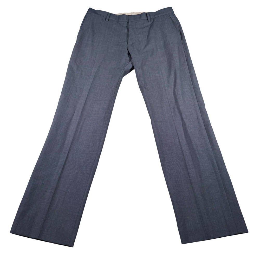 Banana Republic Dress Pants Mens 33x32 (FITS 34x31)  Navy Tailored Slim Fit Wool